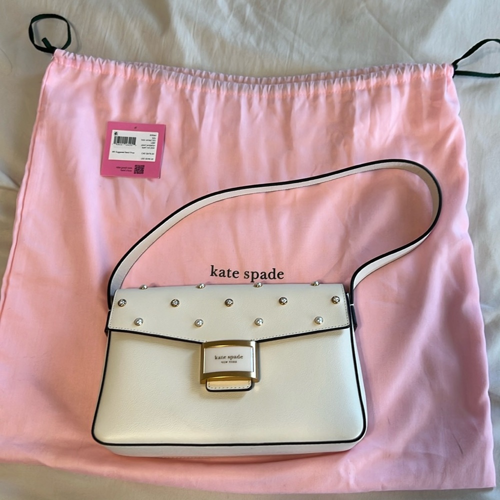 White Kate Spade Shoulder Purse